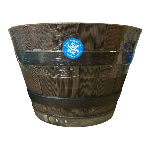 Member's Mark 22" Frost Resistant Wine Barrel Planter, Indoor/Outdoor - Brown - Picture 1 of 1